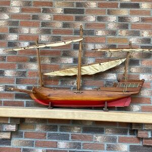 ANTIQUE -150 year old handmade 3 mast schooner. HANDMADE IROQUOIS CORNWALL, 🇨🇦